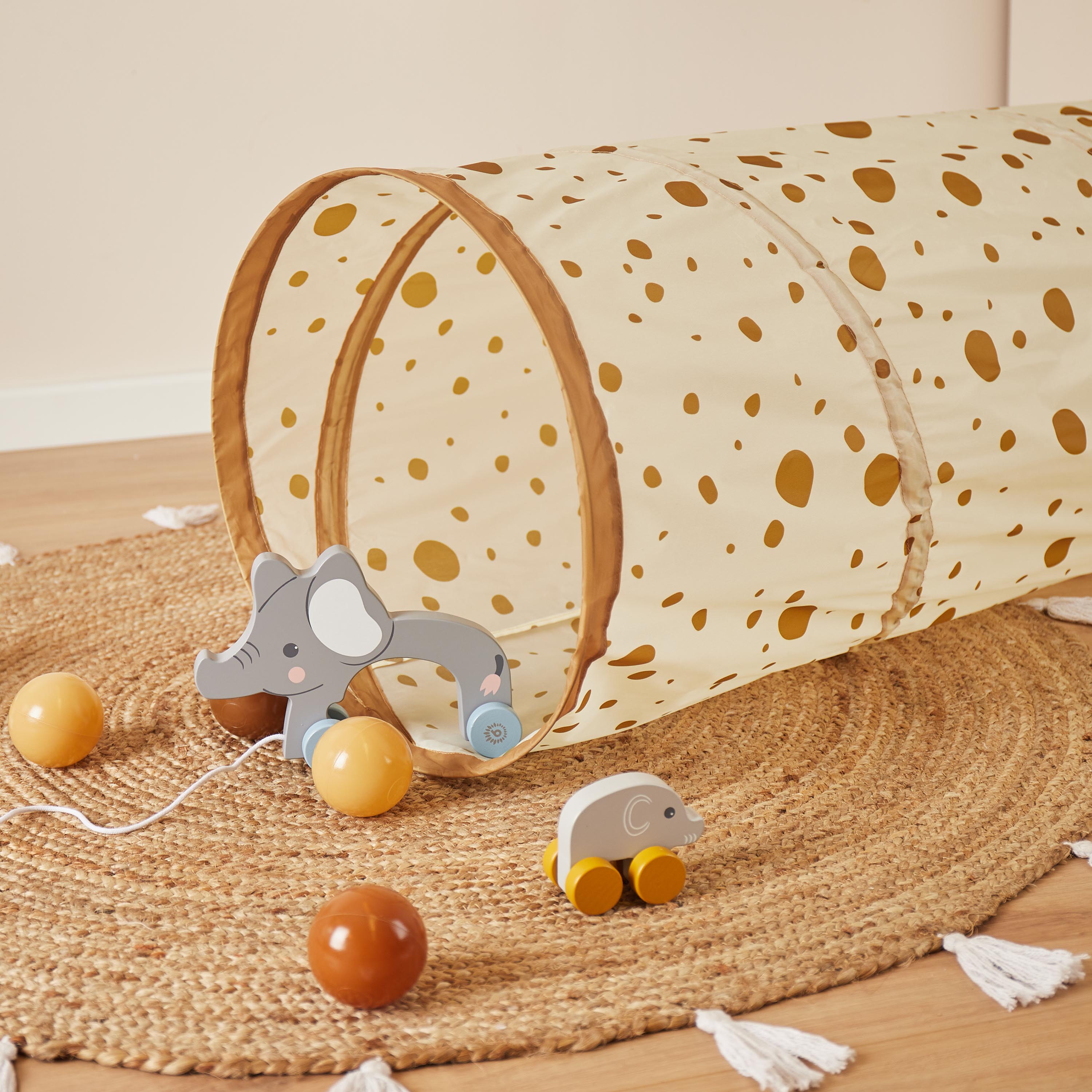 Bieco Pop Up Spieltunnel Dots Onesize
