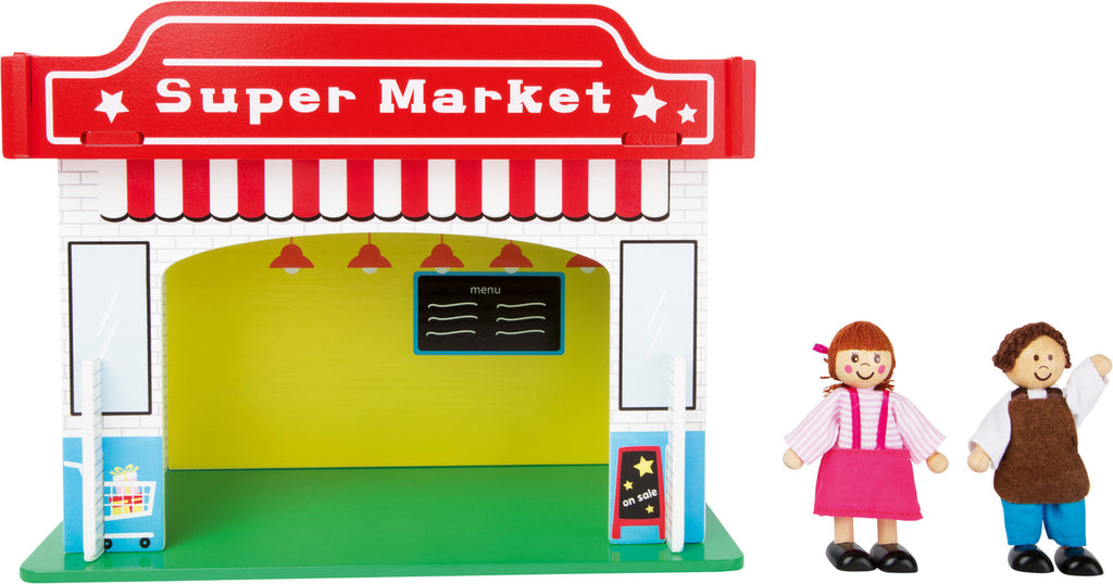 Puppenhäuser Puppenhäuser Spielen & Lernen Spielhaus Supermarkt 10853_legler_supermarkt_inkl_biegepueppchen_d.jpg Last Season