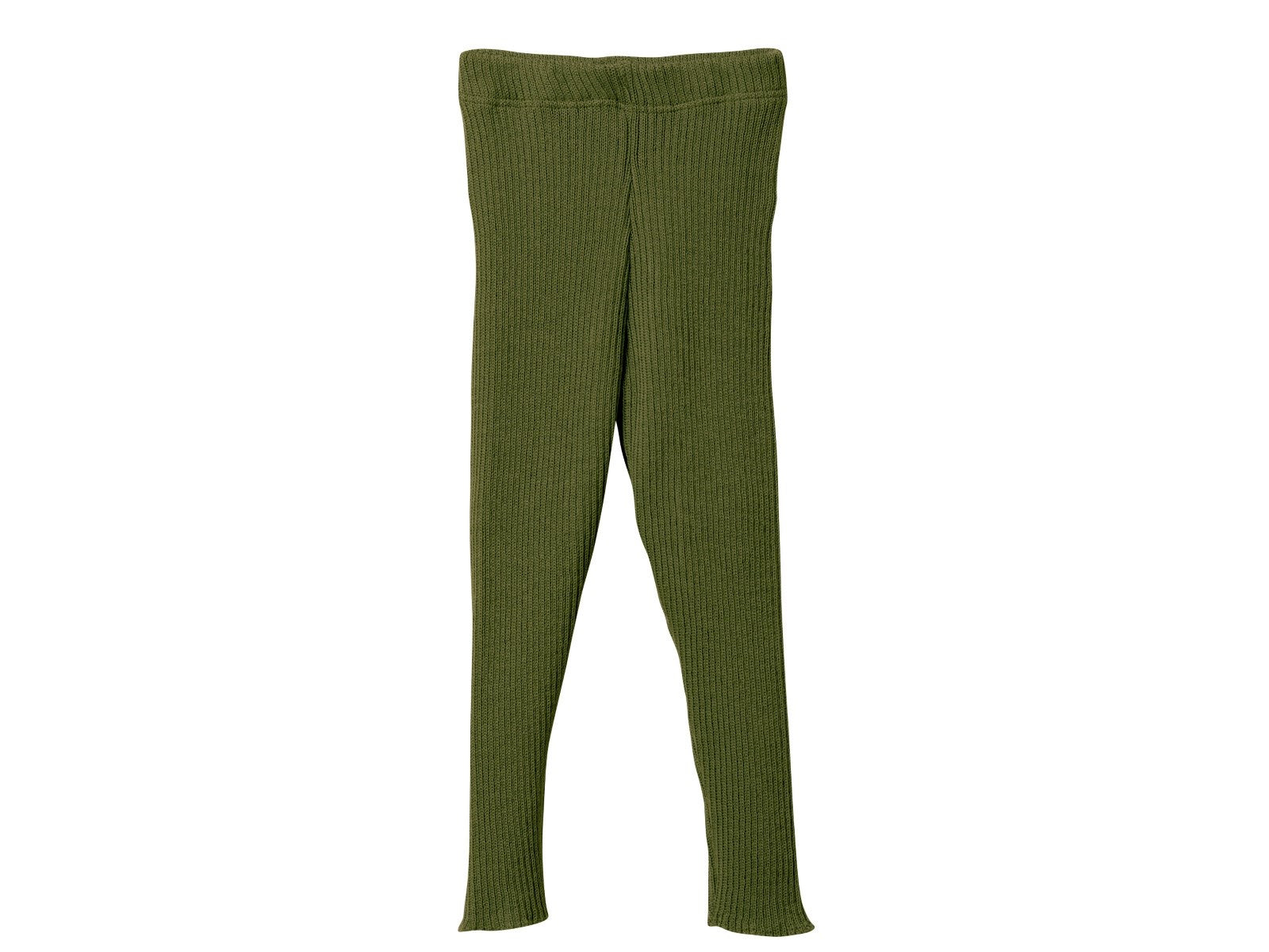 Leggings Hosen & Jeans Kleidung Woll-Leggings oliv° Disana Front Image Last Season
