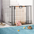 Tür- & Treppenschutzgitter Wohnen & Kinderzimmer Treppenschutzgitter Easylock Wood Plus 84.5 - 92.5 cm Geuther Front Image Open Box