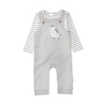 LO:U Stramplerset Zebra soft grey Little one Front Image Open Box