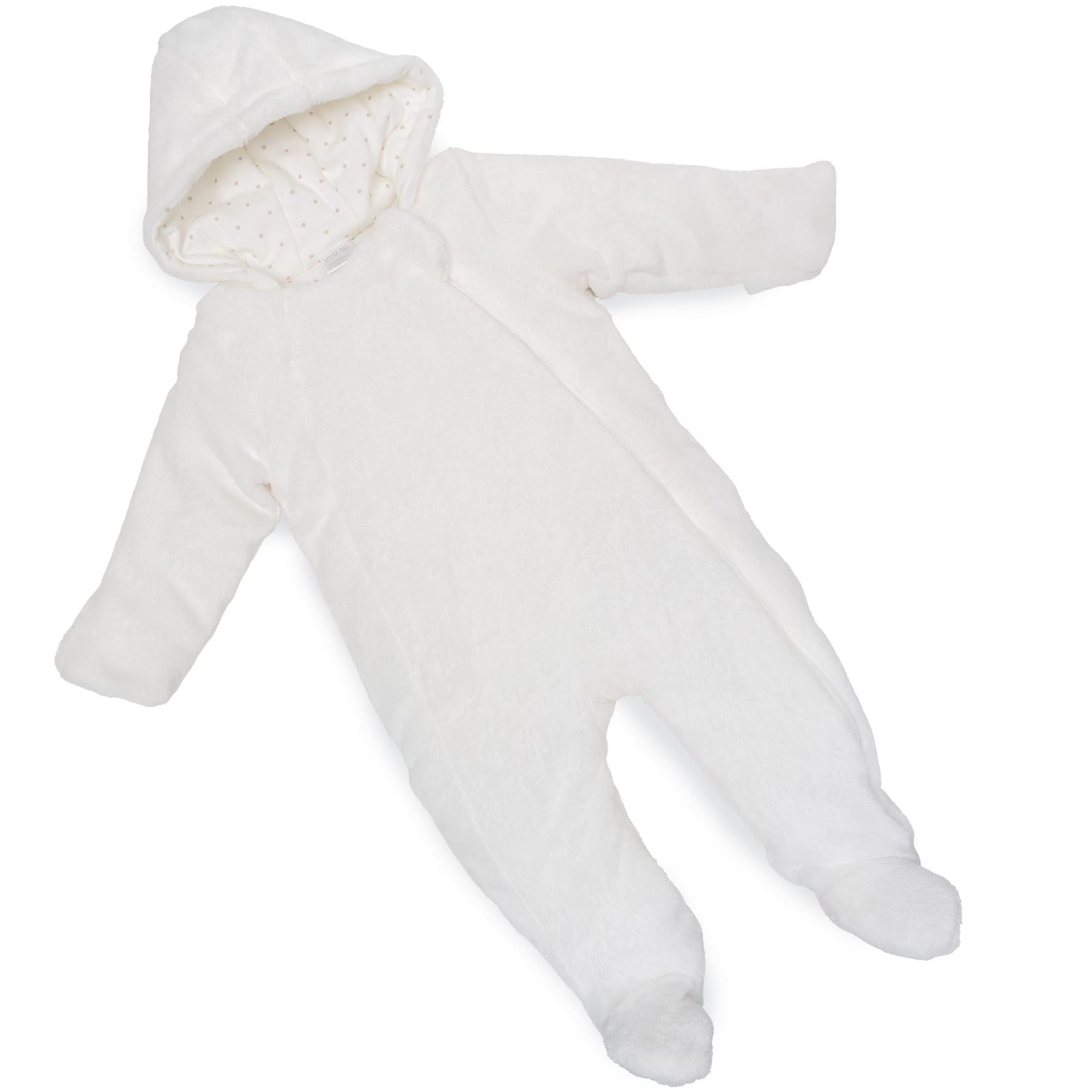 Kuschel-Kapuzenoverall Little one Front Image Open Box