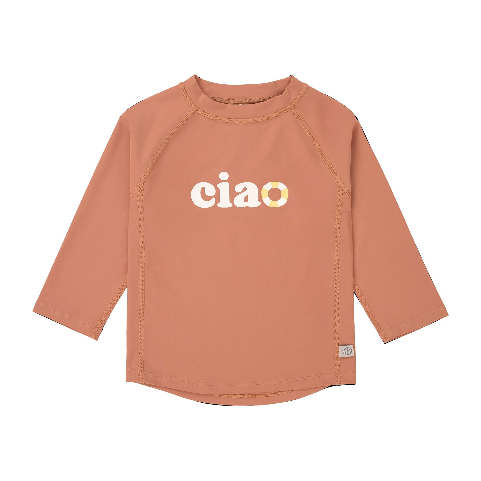 Long Sleeve Rashguard clay 'CIAO' Lässig Front Image Open Box
