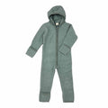 Fleeceanzüge Overalls Kleidung Overall Grün Melange A Little Lovely Company Front Image Open Box