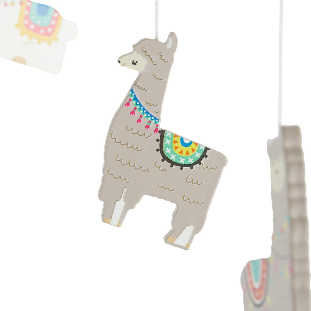 Mobiles Babyspielzeuge Spielen & Lernen Holzmobile Lama Bieco Rear Image Open Box