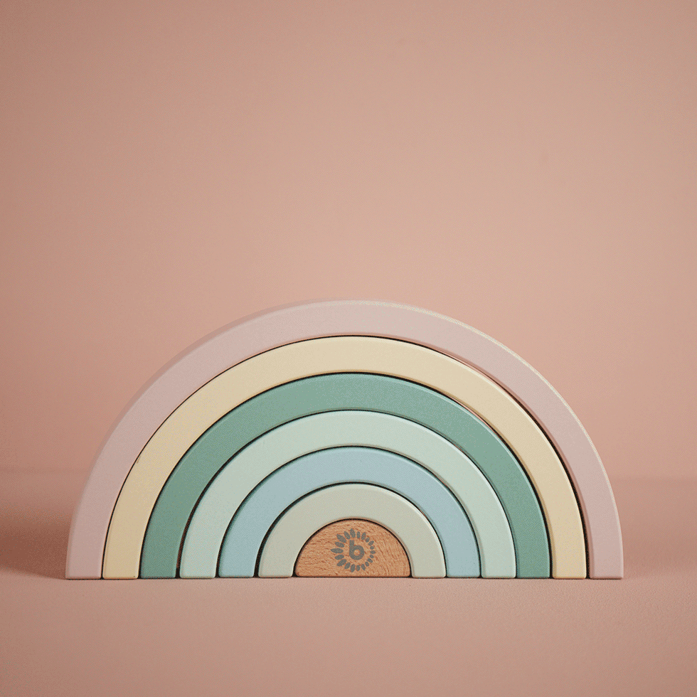 Bieco Regenbogen Rose Onesize