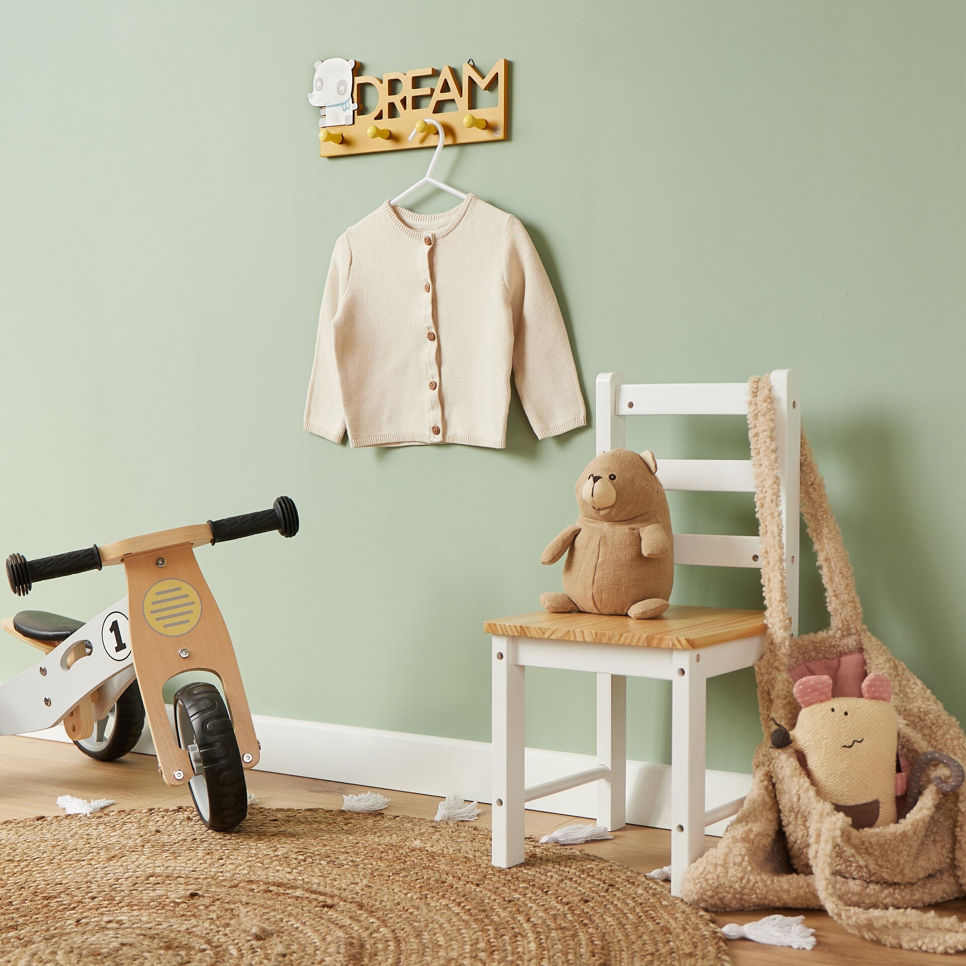 Garderoben Aufbewarung Wohnen & Kinderzimmer Wandgarderobe Panda # 24850002_1_2.jpg Open Box