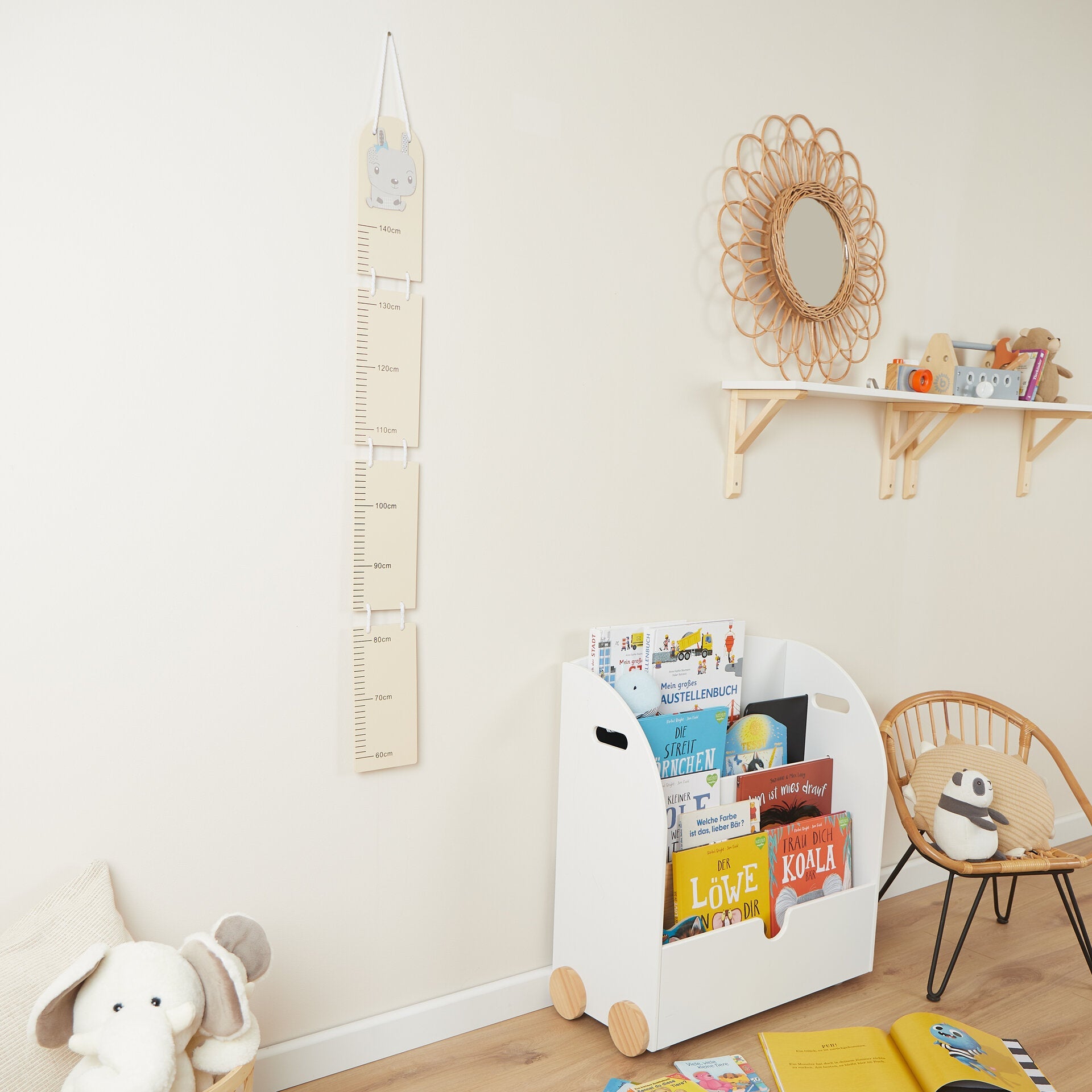 Messlatten Heimtextilien Wohnen & Kinderzimmer faltbare Messlatten Hase # 24850009_x_1_2.jpg Open Box