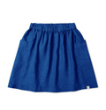 Leinenrock blau