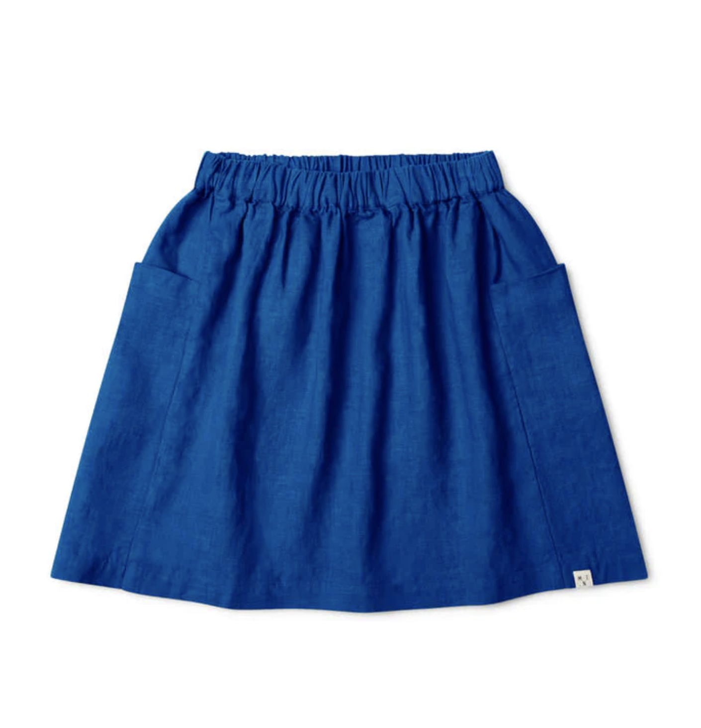 Leinenrock blau