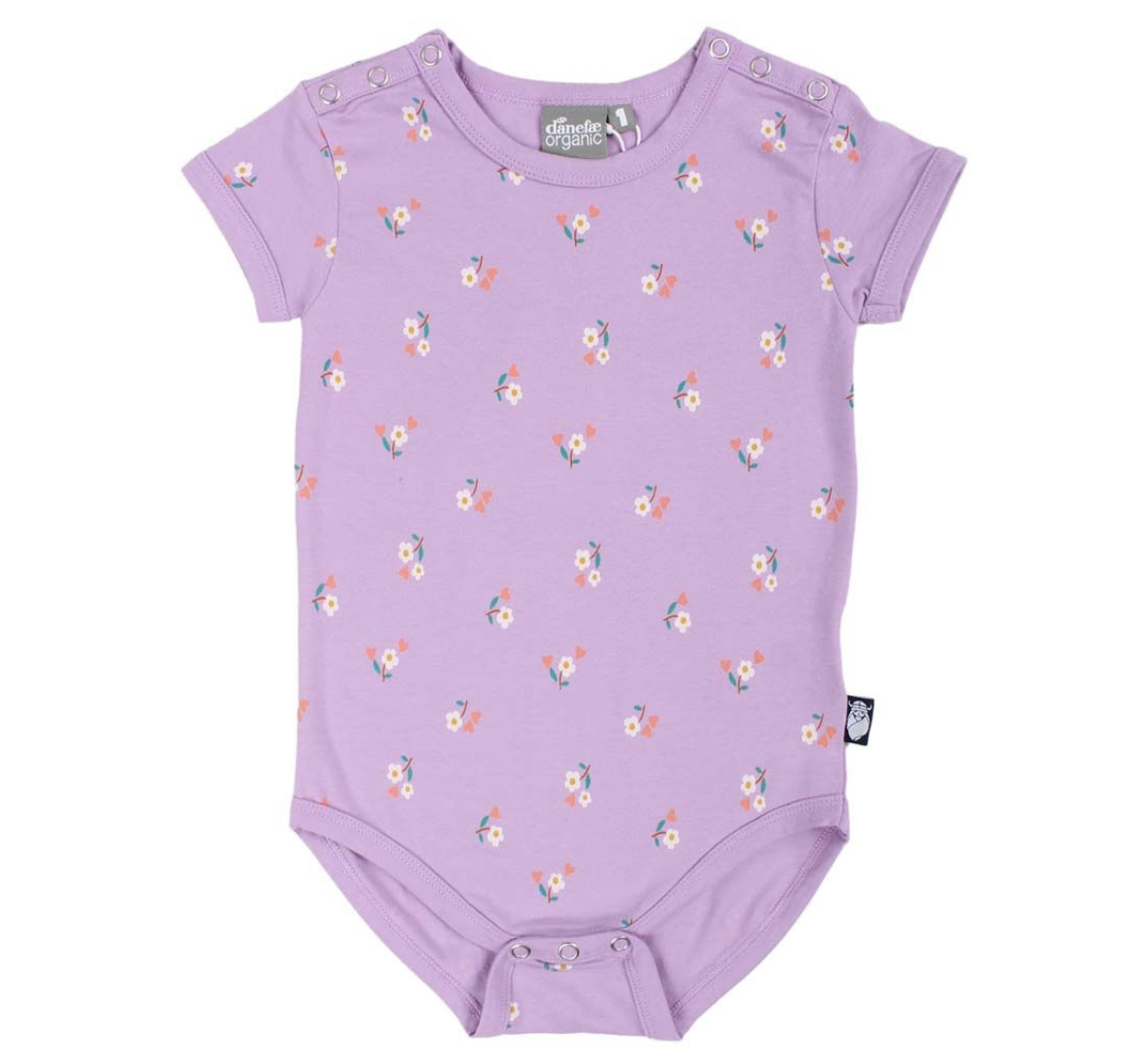 Kurzarmbody mit Blümchen