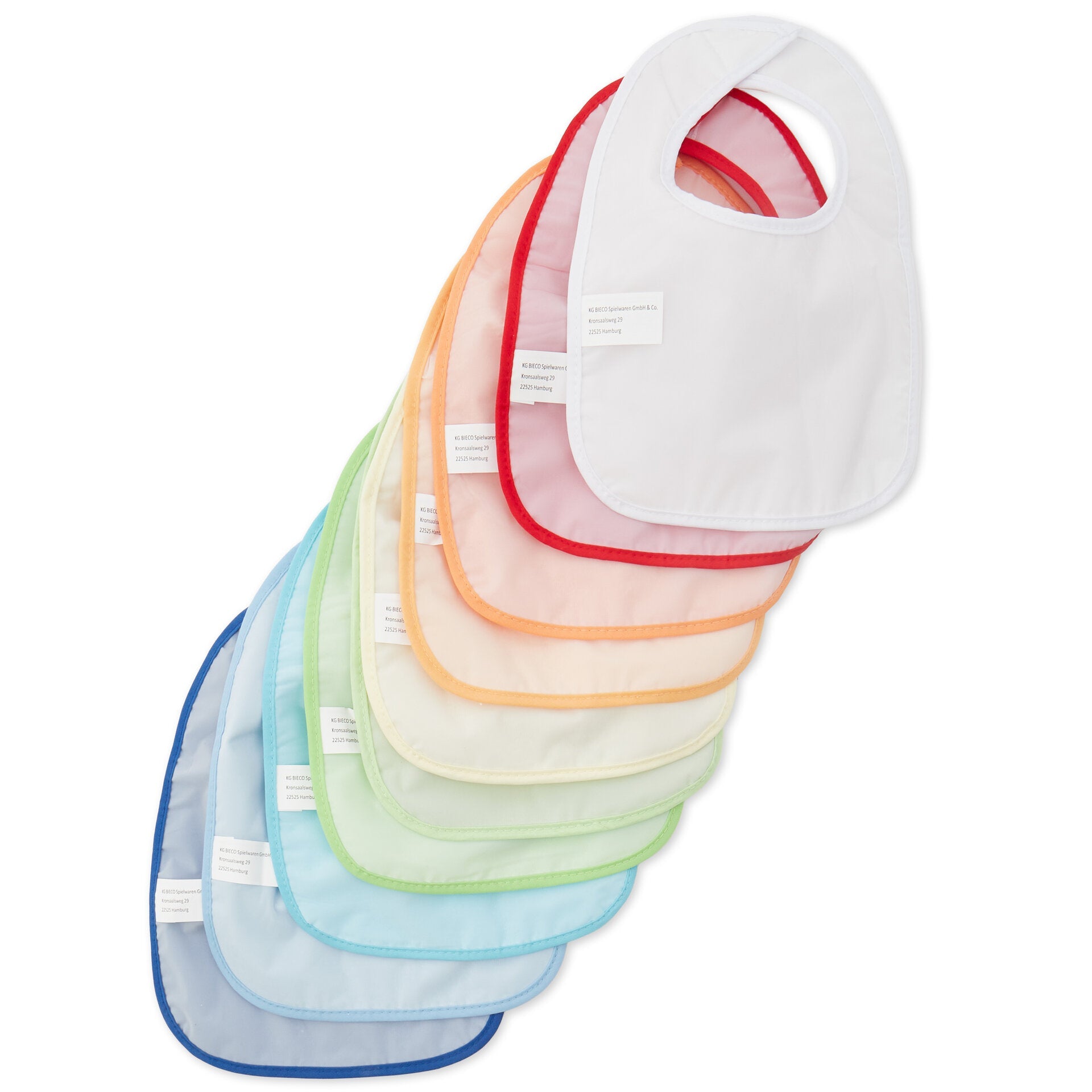 10er Set Lätzchen Rainbow Bieco Rear Image Open Box