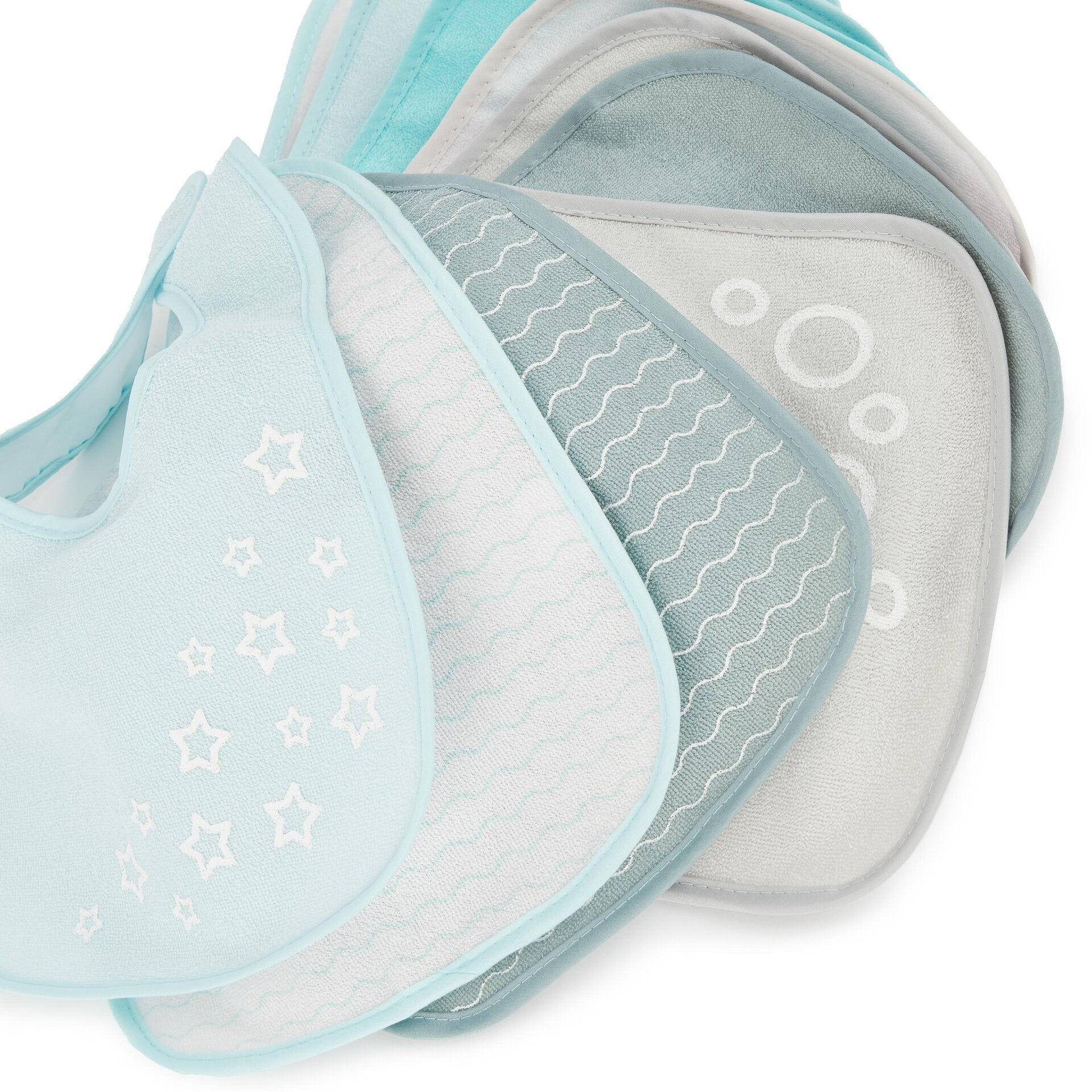 10er Set Lätzchen teal/slate Bieco 38000326_1_7.jpeg Open Box