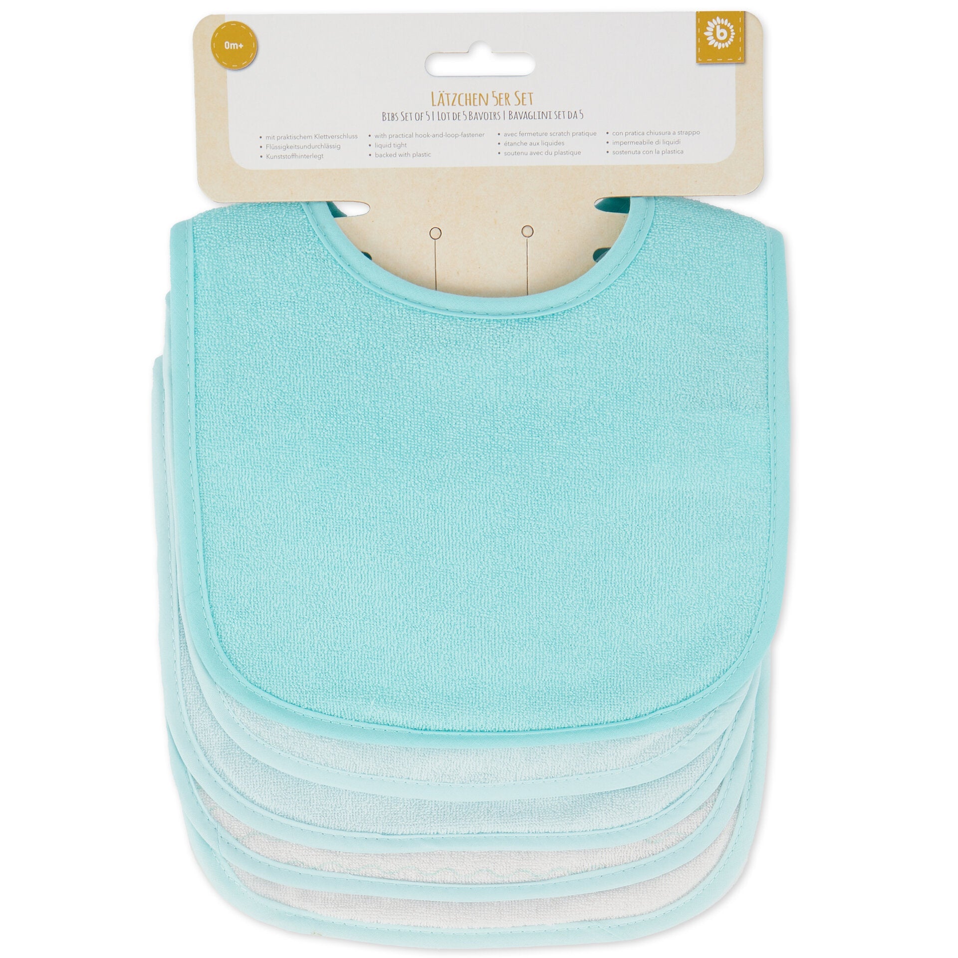 5er Set Lätzchen teal Bieco 38000332_1_7.jpg Open Box
