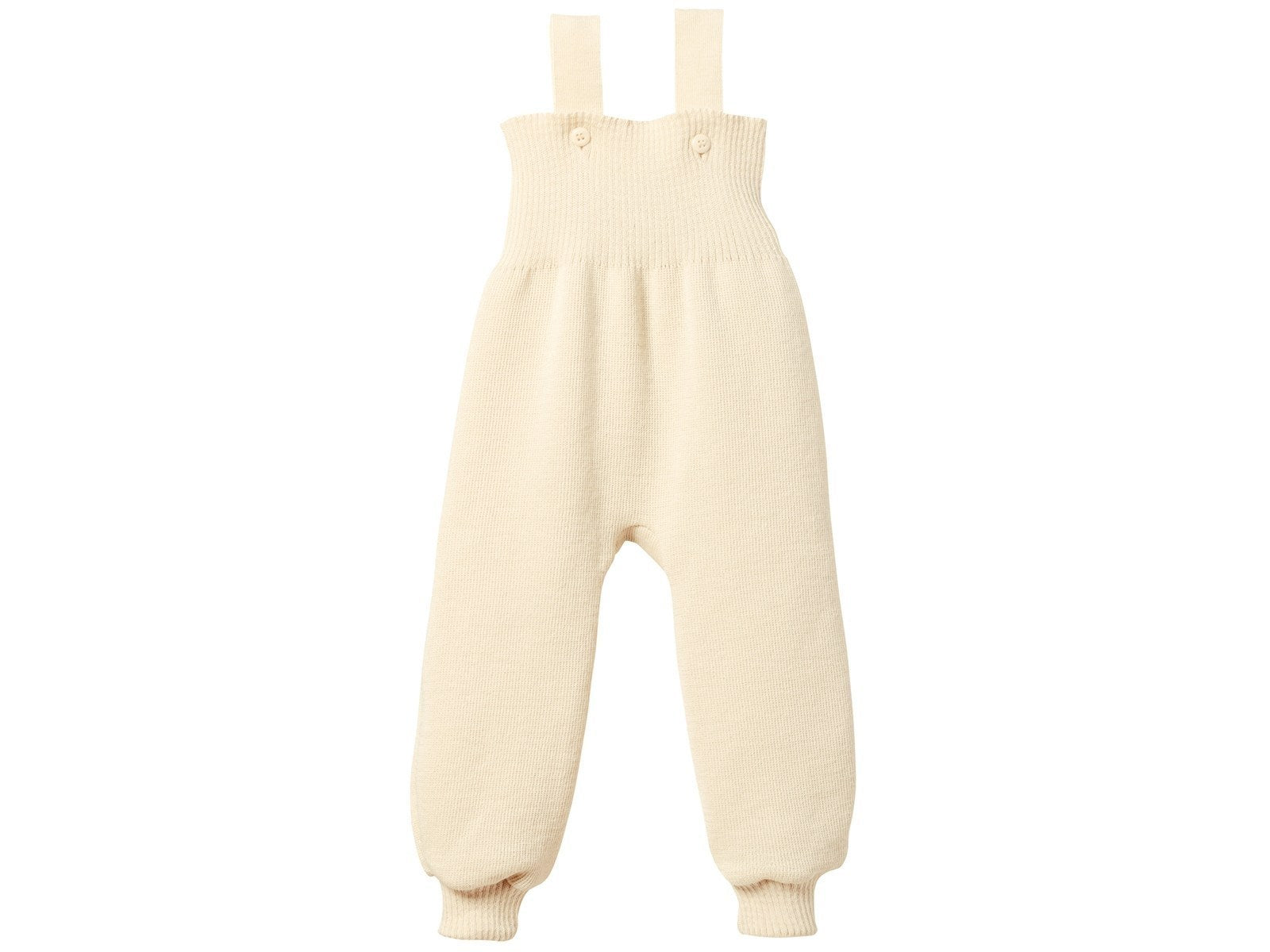 Strickhosen Hosen & Jeans Kleidung Babyhose mit Trägern natur° Disana Front Image Last Season