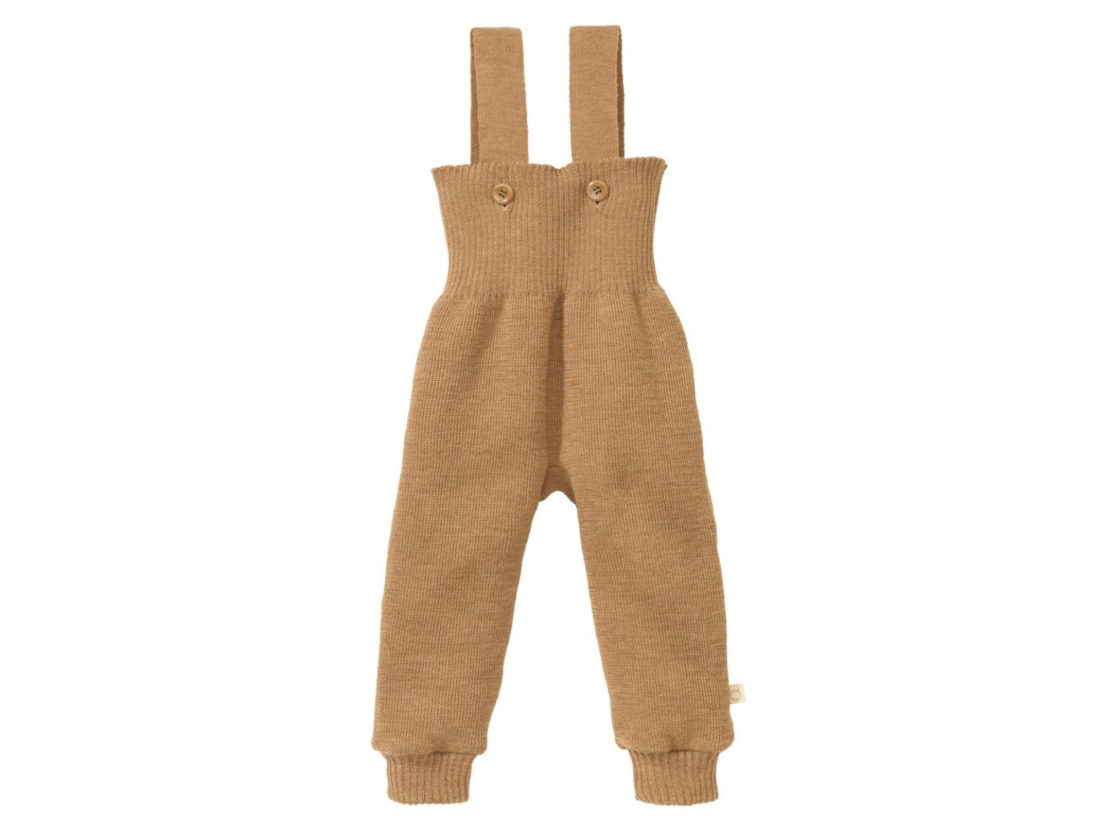 Strickhosen Hosen & Jeans Kleidung Babyhose mit Trägern karamell Disana Front Image Last Season