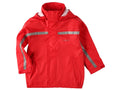 Regenjacken Regenkleidung Kleidung Buddeljacke "Räuberwald" SoftSkin rot BMS Front Image Last Season