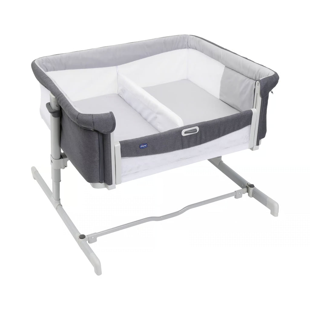 Chicco  Beistellbett NEXT2ME Twins Magnet Grey