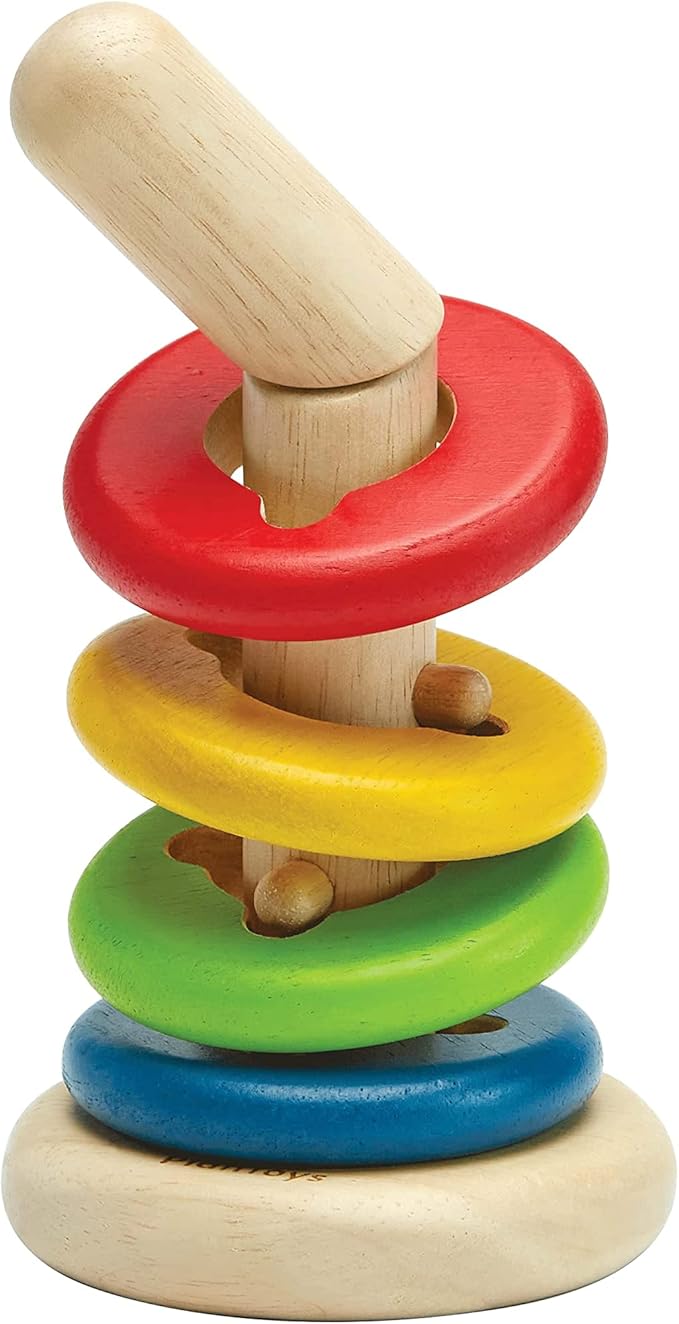 Rasseln & Greiflinge Babyspielzeuge Spielen & Lernen TWIST AND SORT PlanToys Front Image Open Box