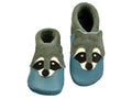 Lederpuschen Krabbelschuhe Schuhe Pantolinos Lederpuschen "Waschbär" paloma Pantolinos Front Image Last Season