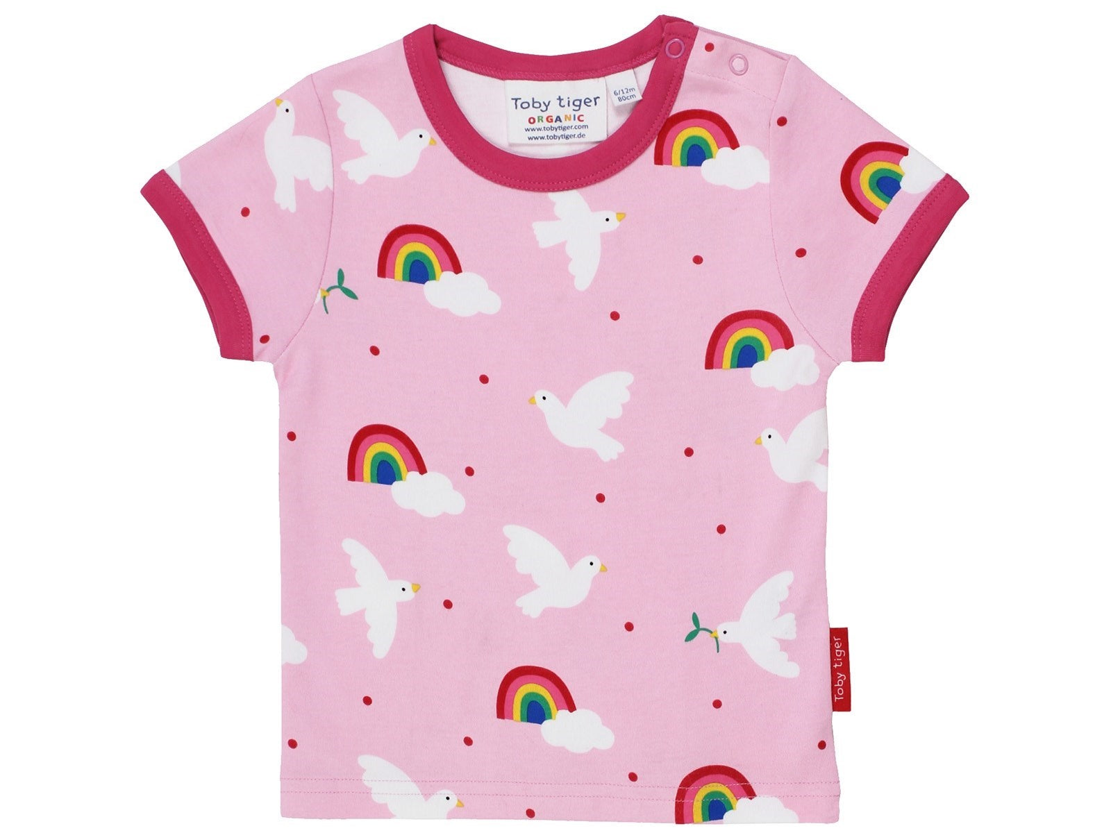 T-Shirts T-Shirts & Tops Kleidung Baby und Kinder T-Shirt Friedenstaube  Toby Tiger Front Image Last Season