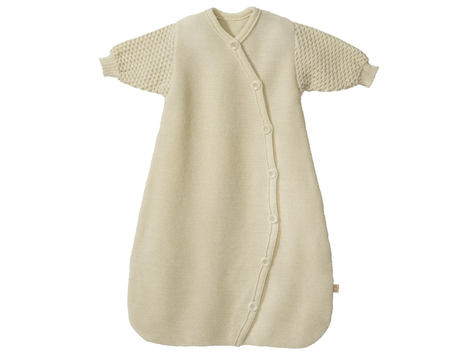 Schlafsack Schlafsäcke & Strampelsäcke Kleidung Baby-Langarm-Schlafsack natur Disana Front Image Last Season