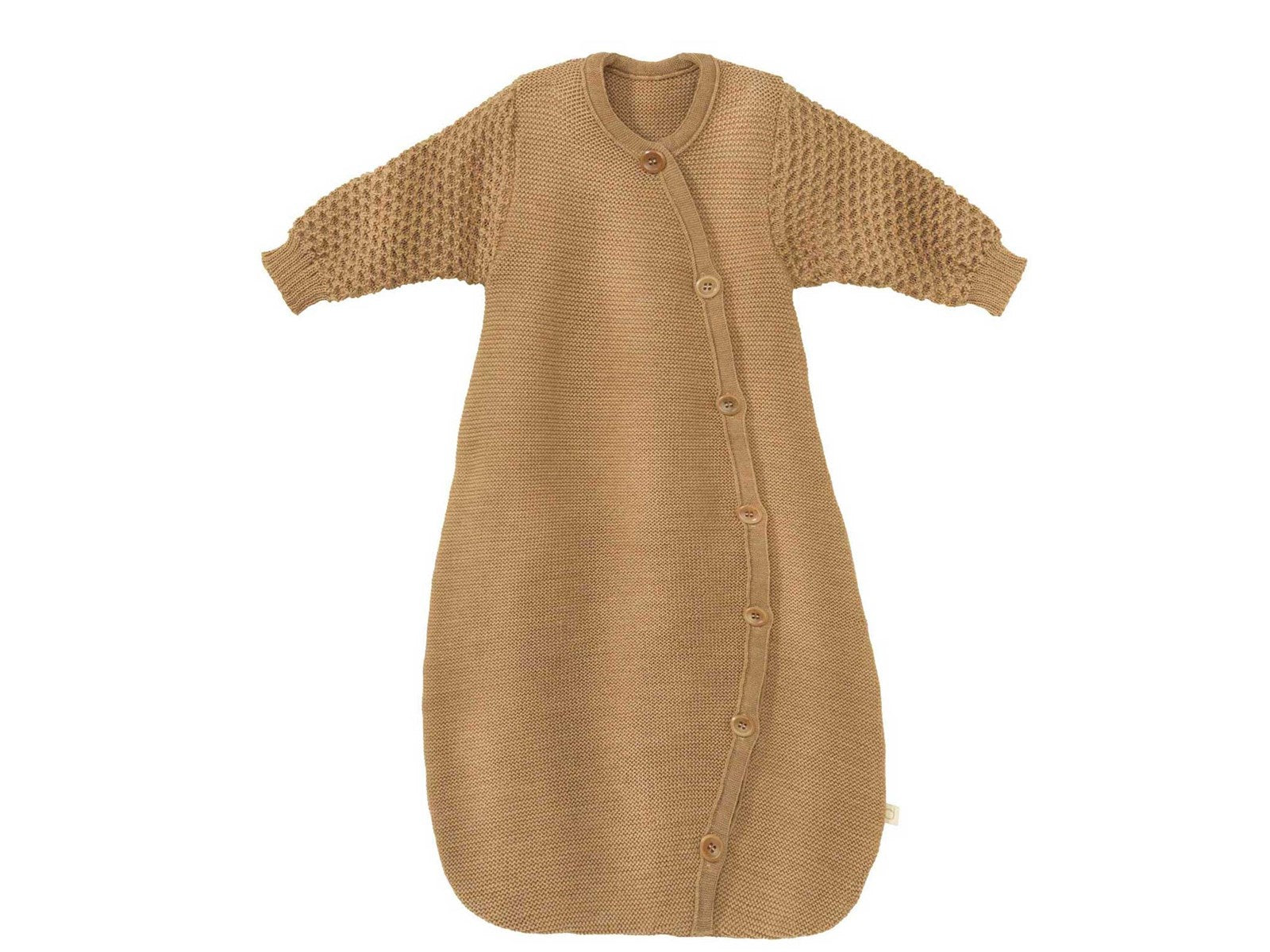 Schlafsack Schlafsäcke & Strampelsäcke Kleidung Baby-Langarm-Schlafsack karamell Disana Front Image Last Season