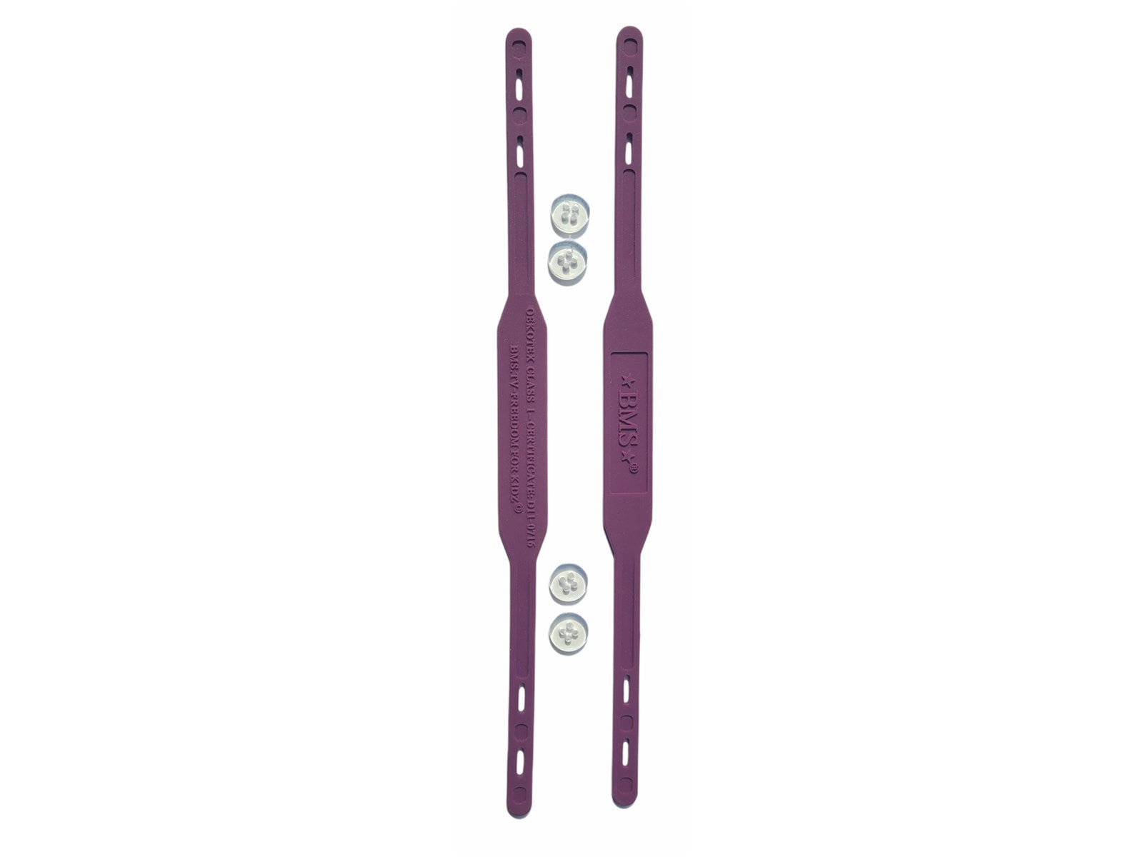 Matschhosen Regenkleidung Kleidung Silicon Harbour Straps purple BMS Front Image Last Season