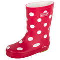 BMS Gummistiefel Naturkautschuk Punkte rot 26 B-Ware