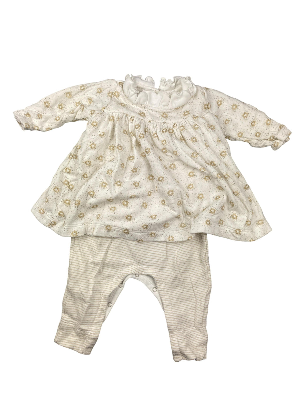 Strampler Strampler Kleidung Strampler mit Kleid Petit Bateau Front Image Second Hand