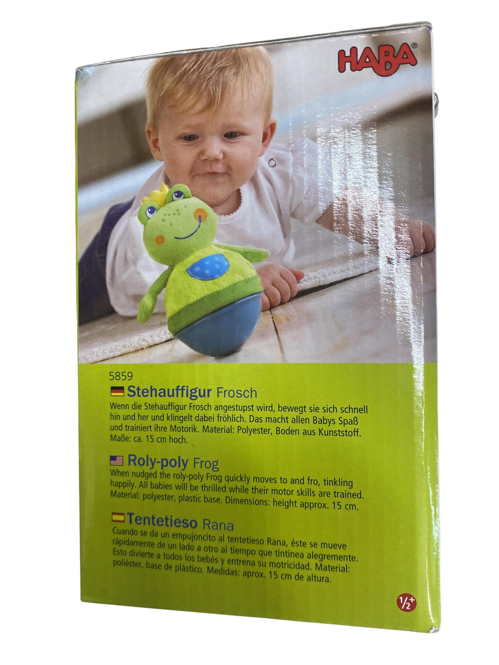Motorikspielzeug Babyspielzeuge Spielen & Lernen Stehauffigur Frosch 5859 Haba Label Image Second Hand