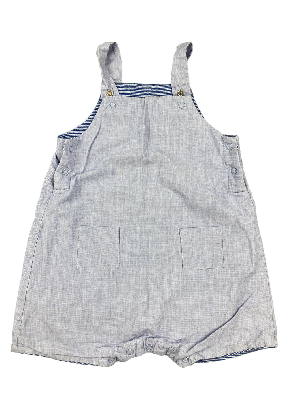 Latzhosen Hosen & Jeans Kleidung Kurze Latzhose Petit Bateau Front Image Second Hand