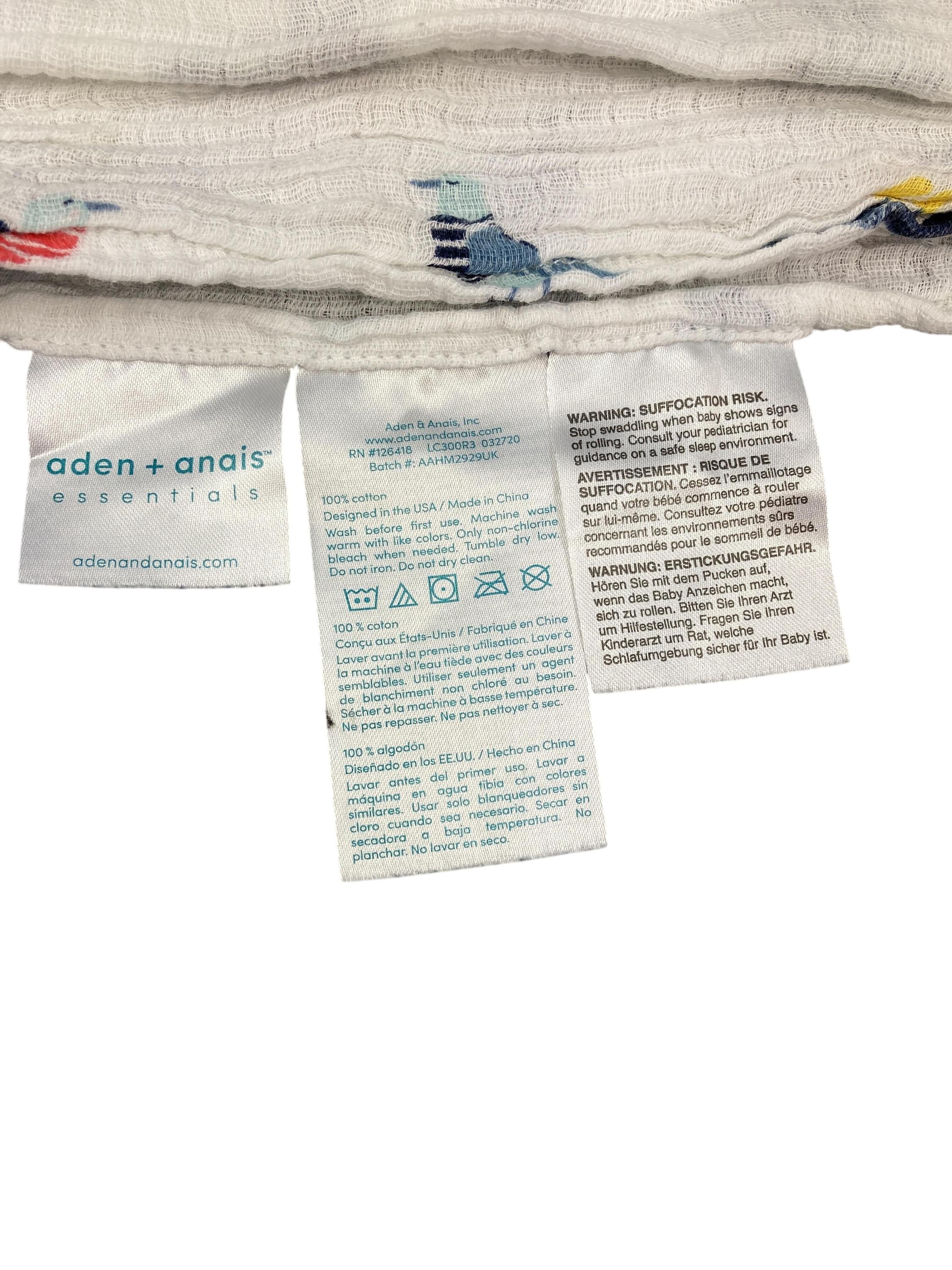 Pucktücher Schlafsäcke & Strampelsäcke Kleidung Pucktuch Aden + Anais Label Image Second Hand