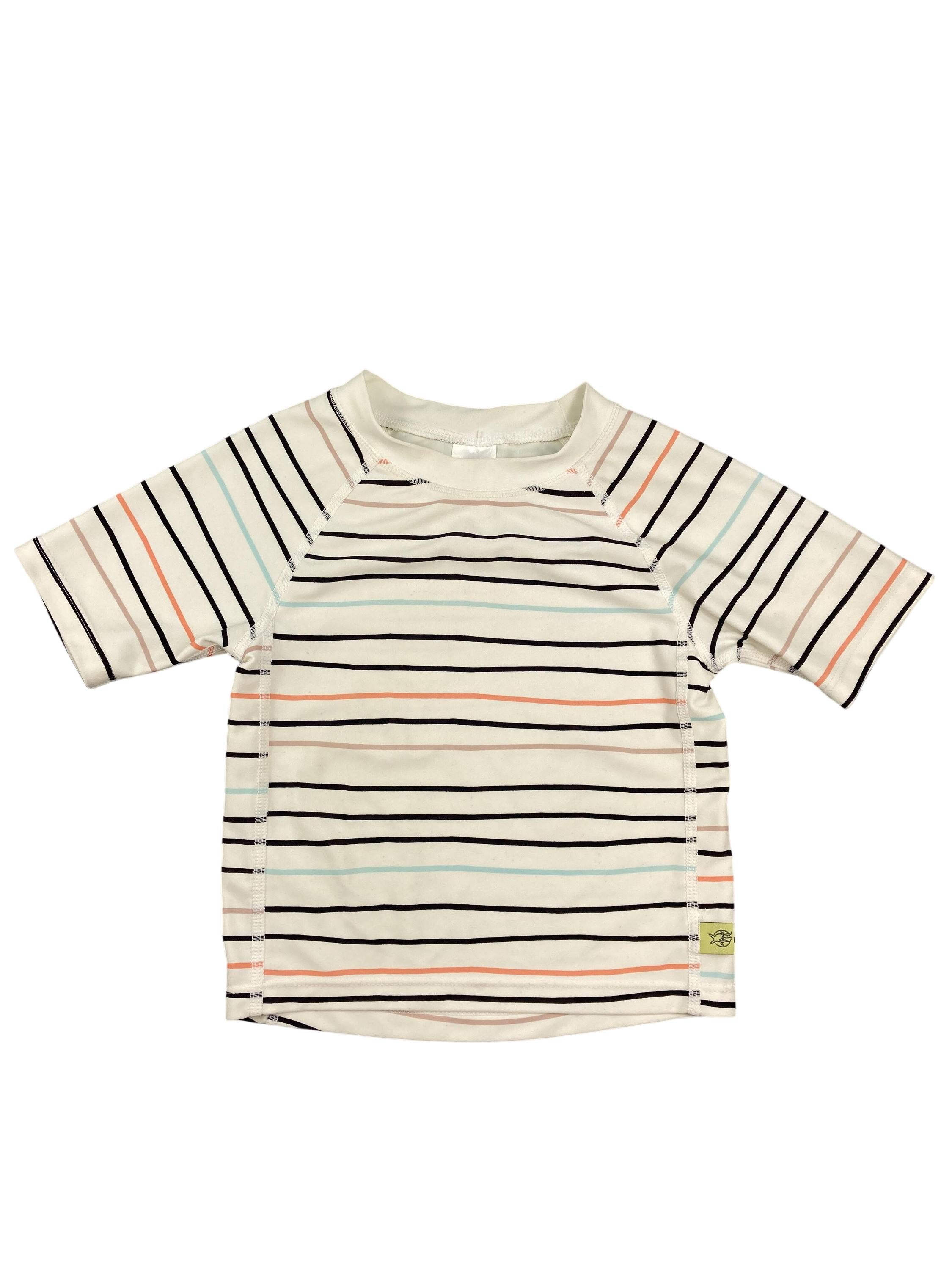 UV Badebekleidung Badebekleidung Kleidung UV Kurzarm Shirt Lässig Front Image Second Hand