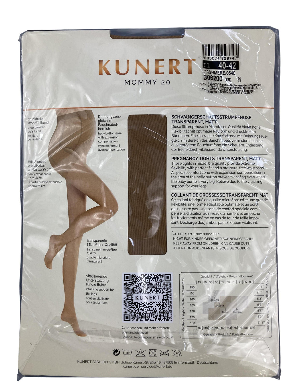 Strumpfhosen Socken & Strumpfhosen Kleidung Schwangerschaftsstrumpfhose Kunert Rear Image Second Hand