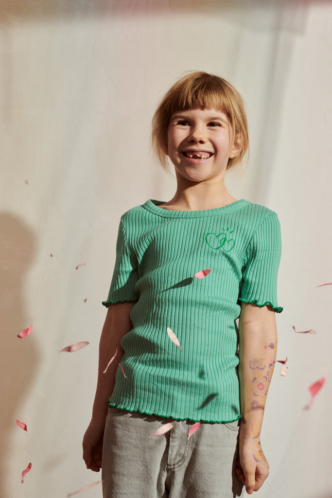 Bea T-shirt in Smaragdgrün 86/92, 98/104