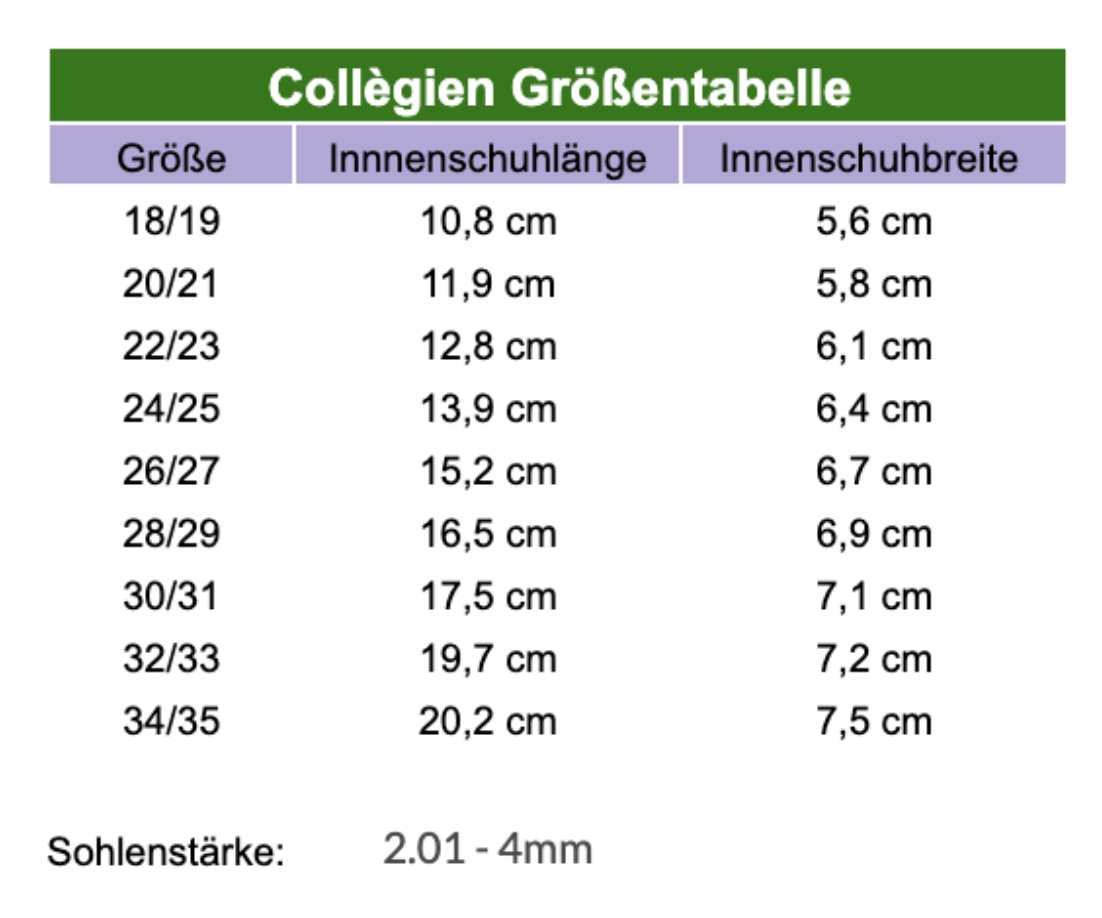 Collegien Hausschuh 20 Schuhgröße, 21 Schuhgröße