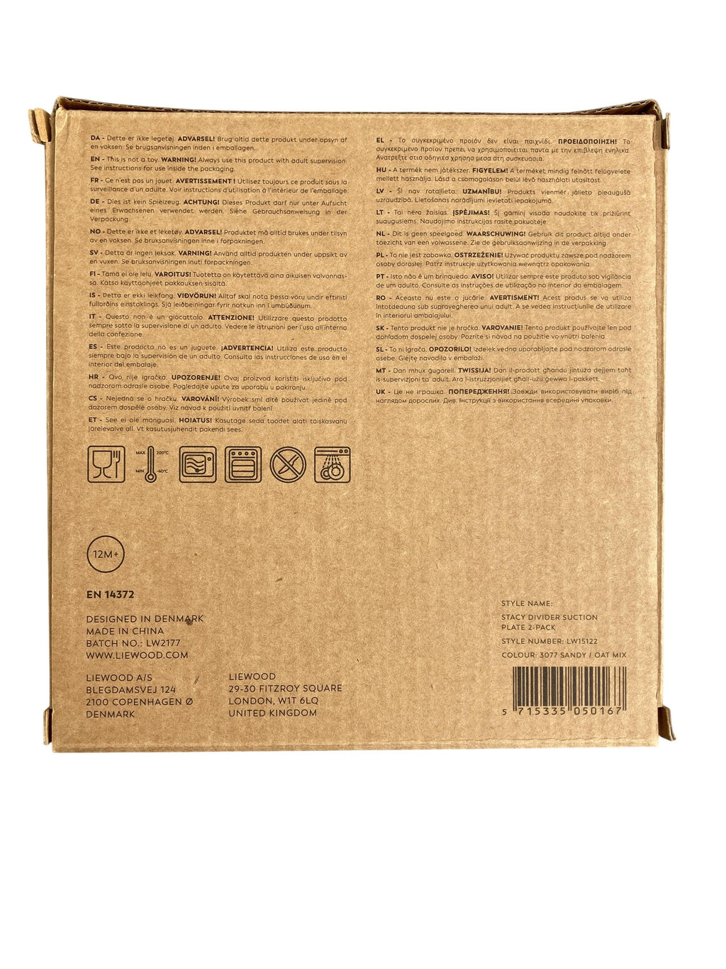 Teller Essen Wohnen & Kinderzimmer Divider Suction Plate Liewood Rear Image Last Season