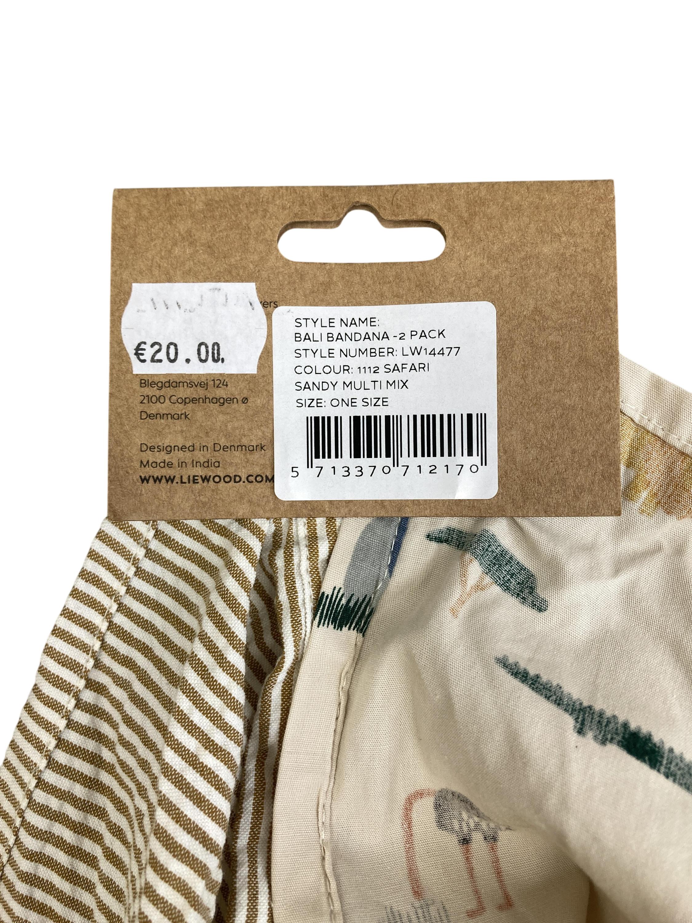Halstücher Damen Accessoires Unterwegs Bali Bandana 2-Pack Liewood Label Image Last Season