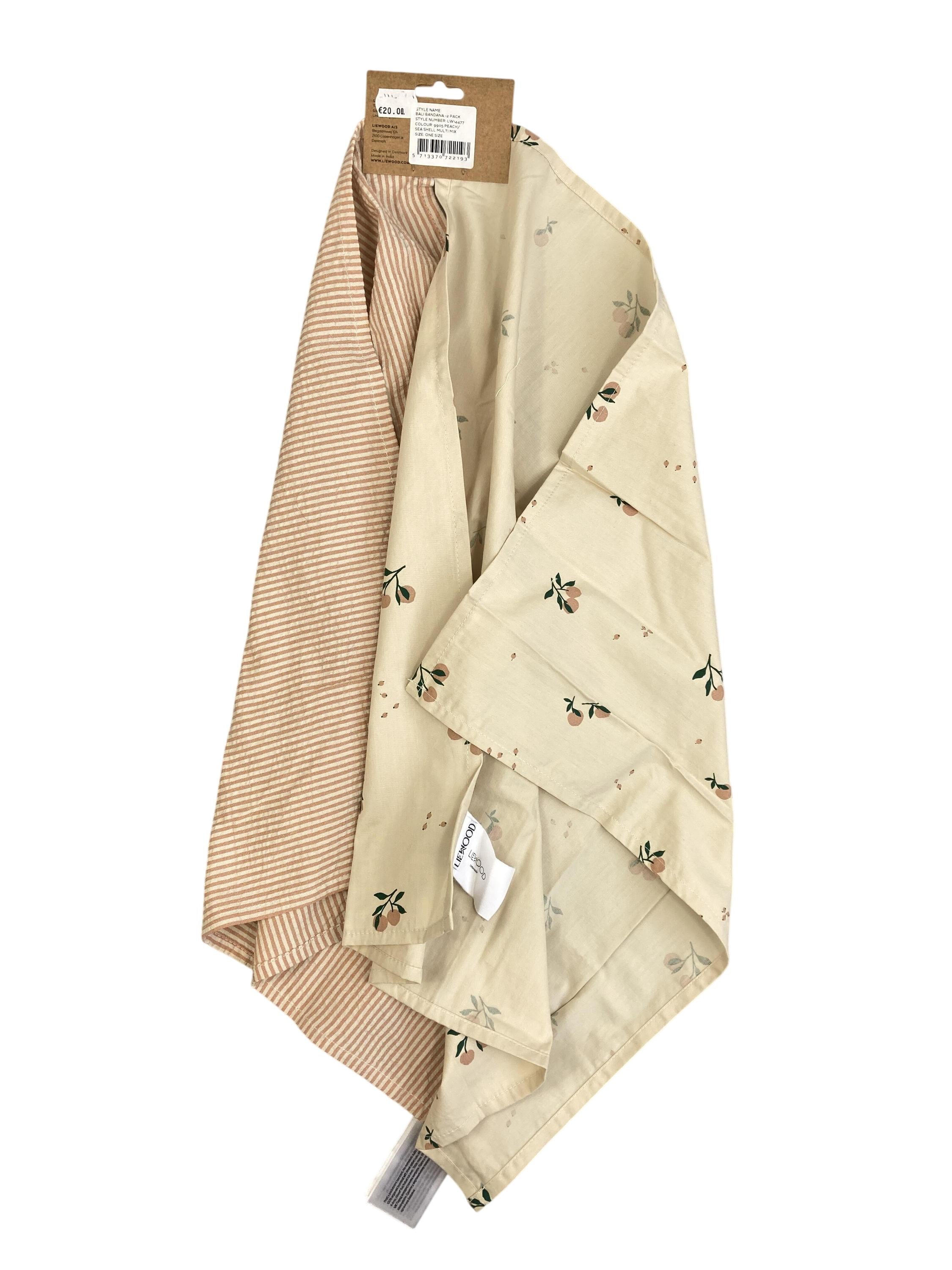 Halstücher Damen Accessoires Unterwegs Bali Bandana 2-Pack Liewood Rear Image Last Season