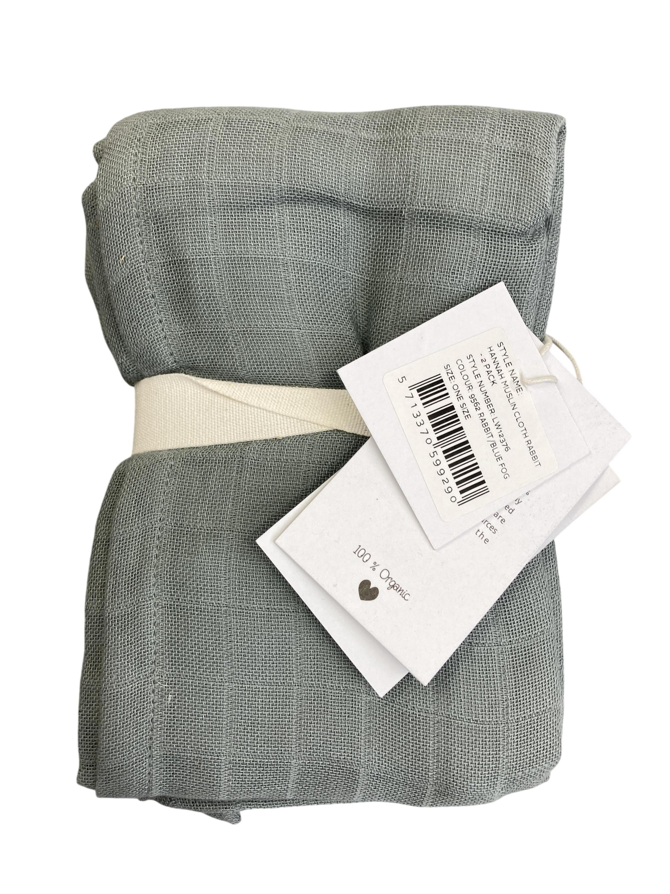 Spucktücher Pflege Hannah Muslin Cloth Rabbit 2-Pack Liewood Label Image Last Season