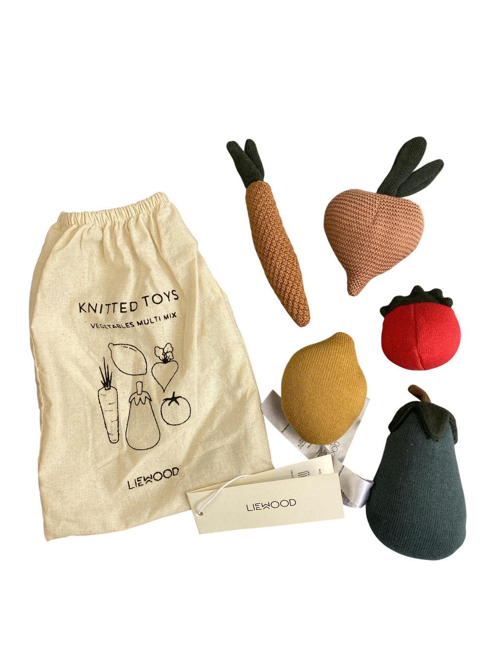 Spielfiguren Figuren & Sammeln Spielen & Lernen Lisa Playfood Vegetables 5-Pack Liewood Front Image Last Season