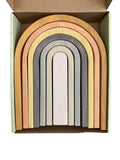 Motorikspielzeug Babyspielzeuge Spielen & Lernen Big Rainbow Pastel MinMin Copenhagen Front Image Last Season