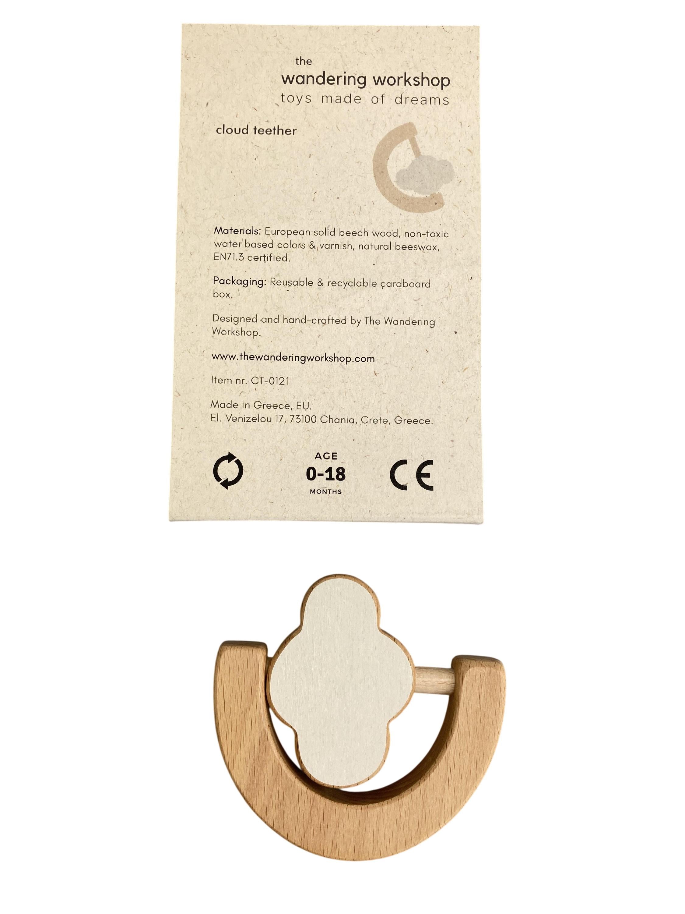 Beißringe & Beißer Babyspielzeuge Spielen & Lernen Cloud teether The Wandering Workshop Rear Image Last Season