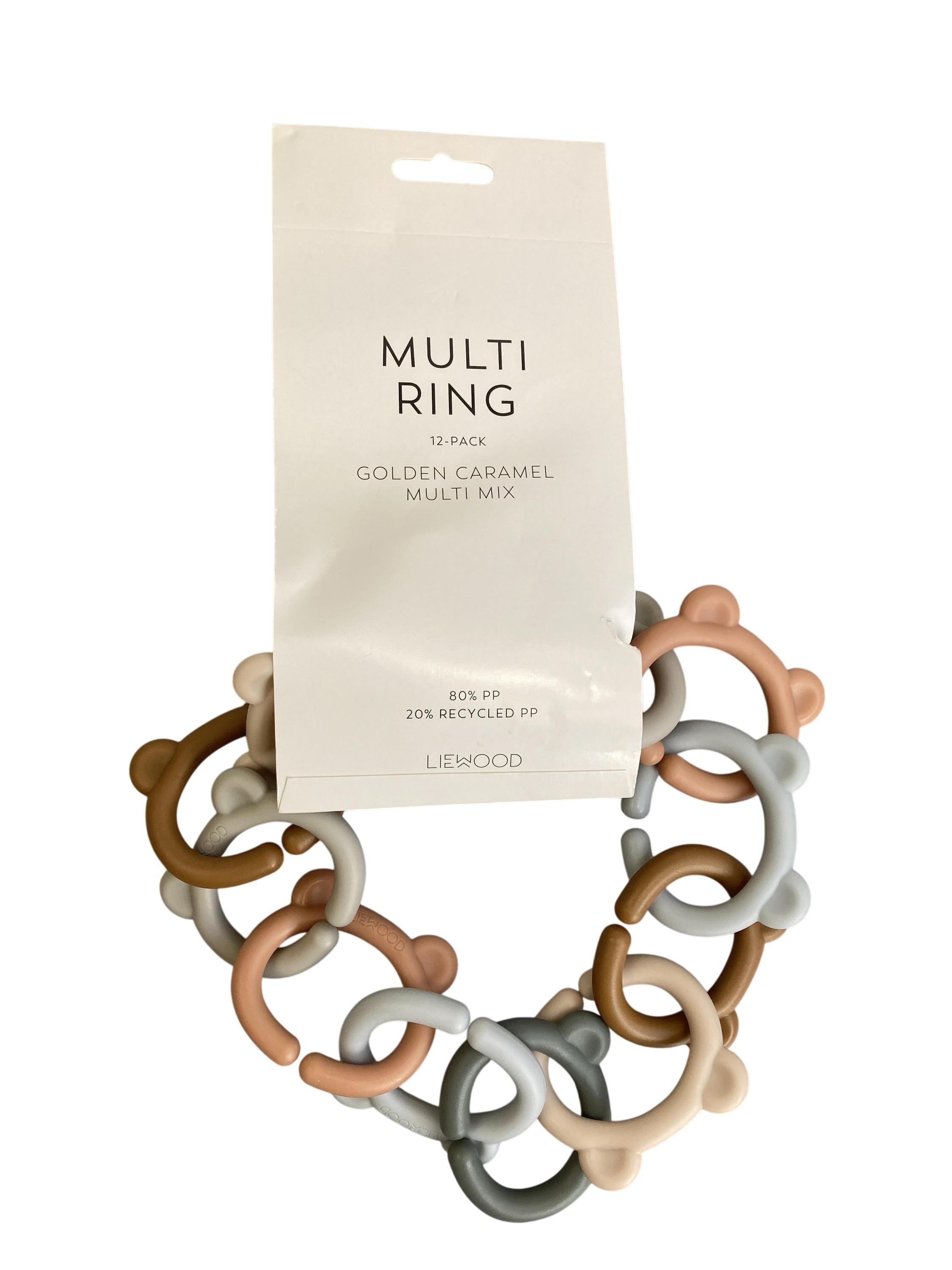 Greifringe Geldbeutel Fußsack Fotobüber Elektrische Kinderzahnbürsten Digitalkameras Desinfektionsgeräte Deckenleuchten Funktionshosen Unterwegs Benedict Multi Ring 12-Pack Liewood Front Image Last Season