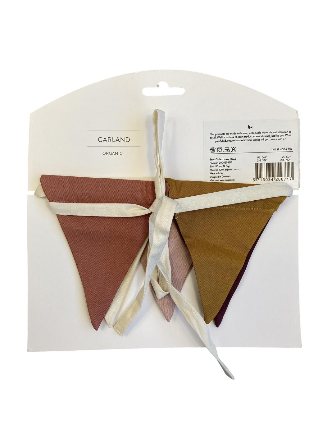 Wandschmuck Wohnen & Kinderzimmer Girlande - Mix Mauve Fabelab Rear Image Last Season