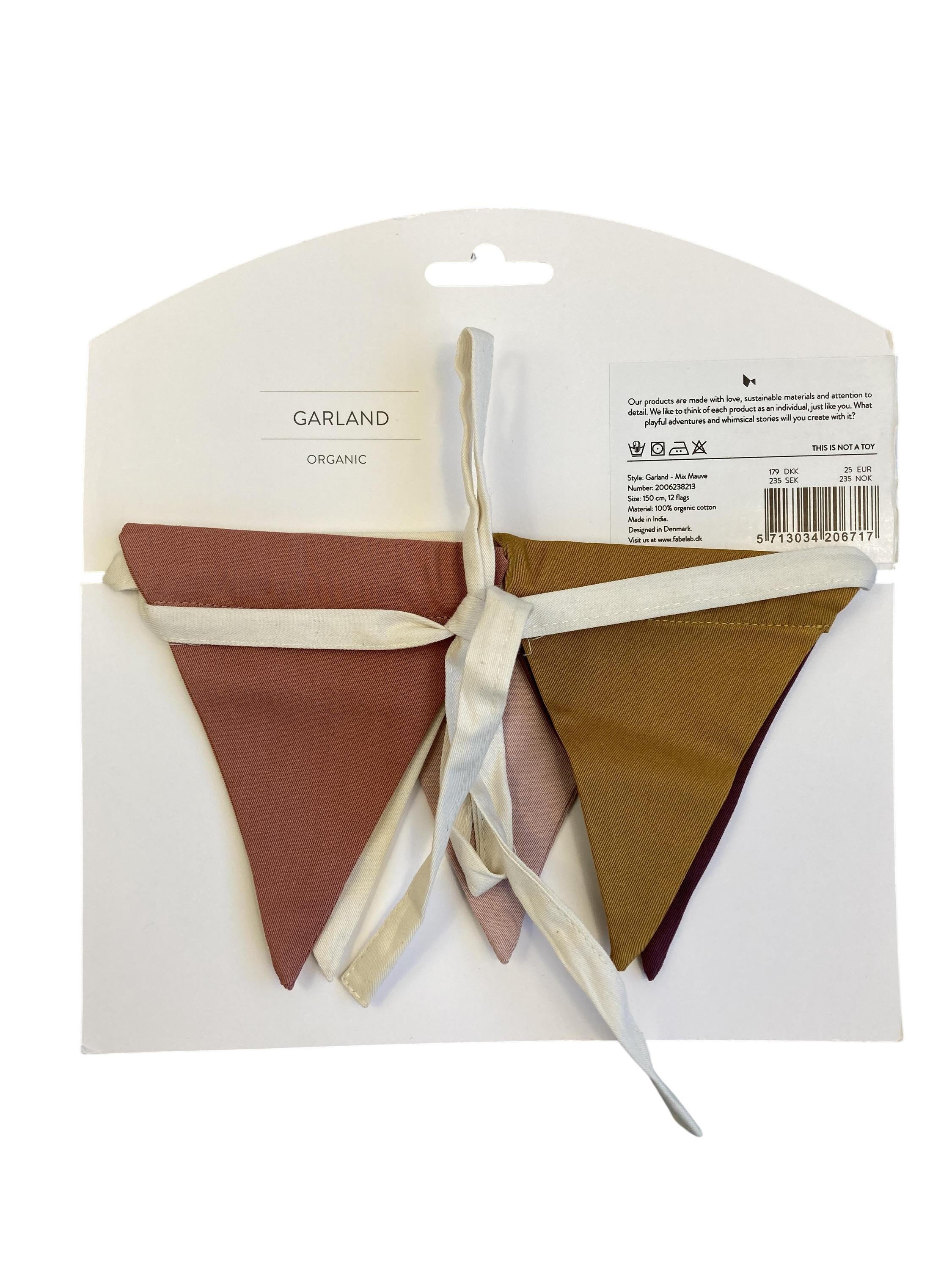 Wandschmuck Wohnen & Kinderzimmer Girlande - Mix Mauve Fabelab Rear Image Last Season