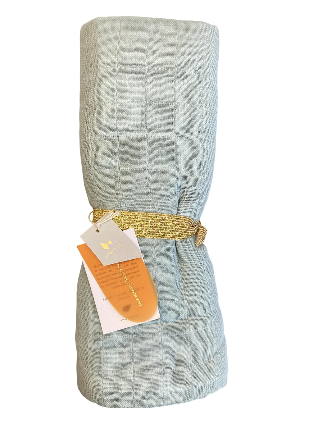 Mulltücher Tücher Pflege Swaddle Foggy Blue Fabelab Front Image Last Season