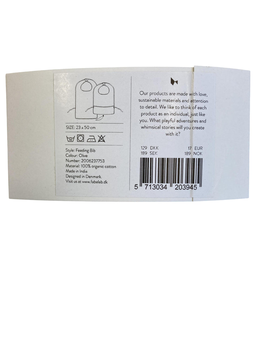 Lätzchen Lätzchen Pflege Feeding Bib Fabelab Label Image Last Season