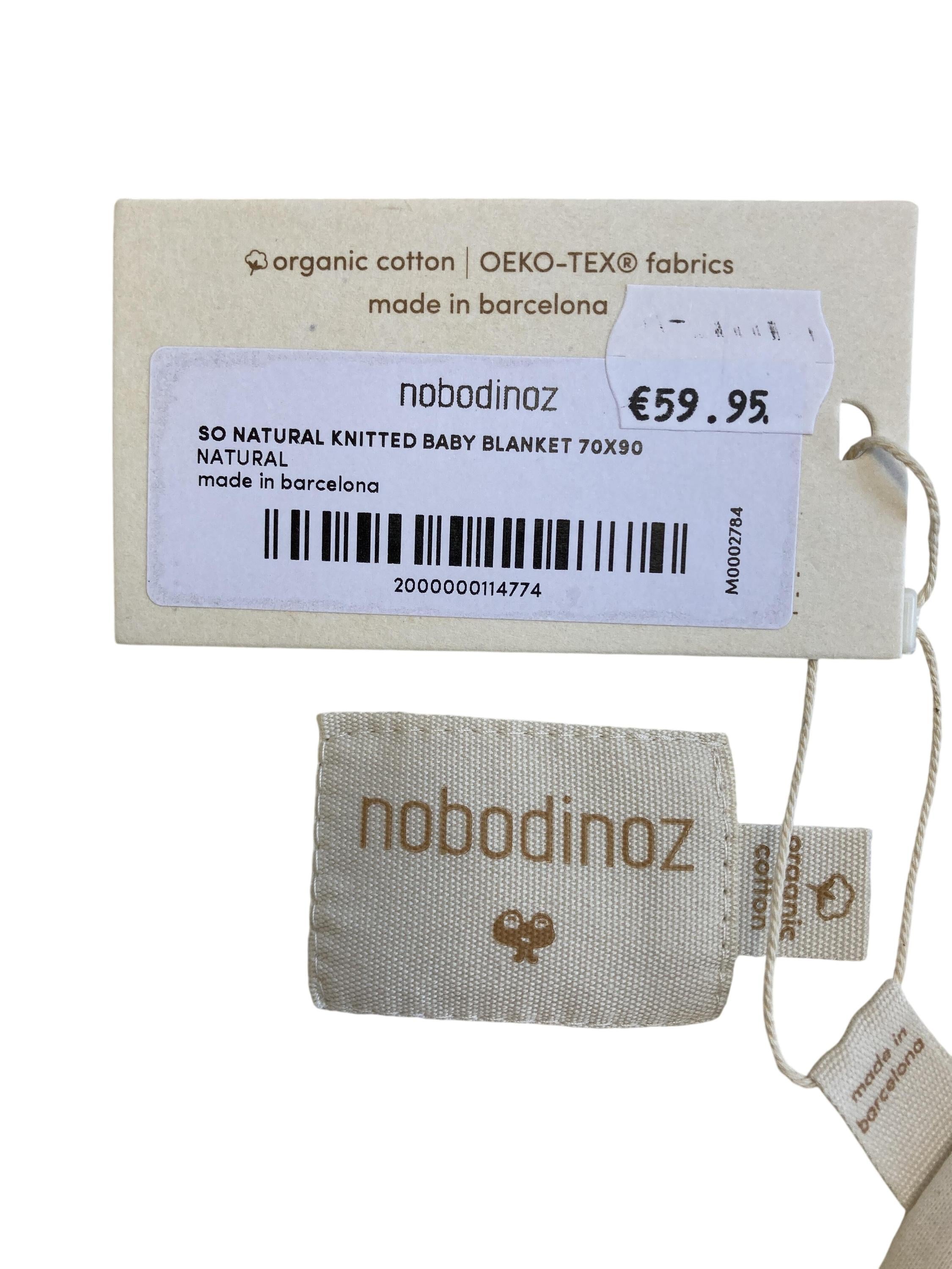 Decken Heimtextilien Wohnen & Kinderzimmer Natural Knitted Baby Blanket Nobodinoz Label Image Last Season